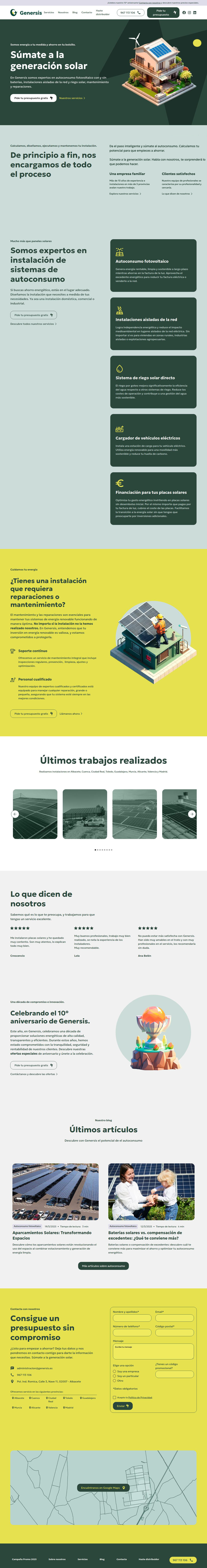 Mockup web de Brillo con identidad propia
